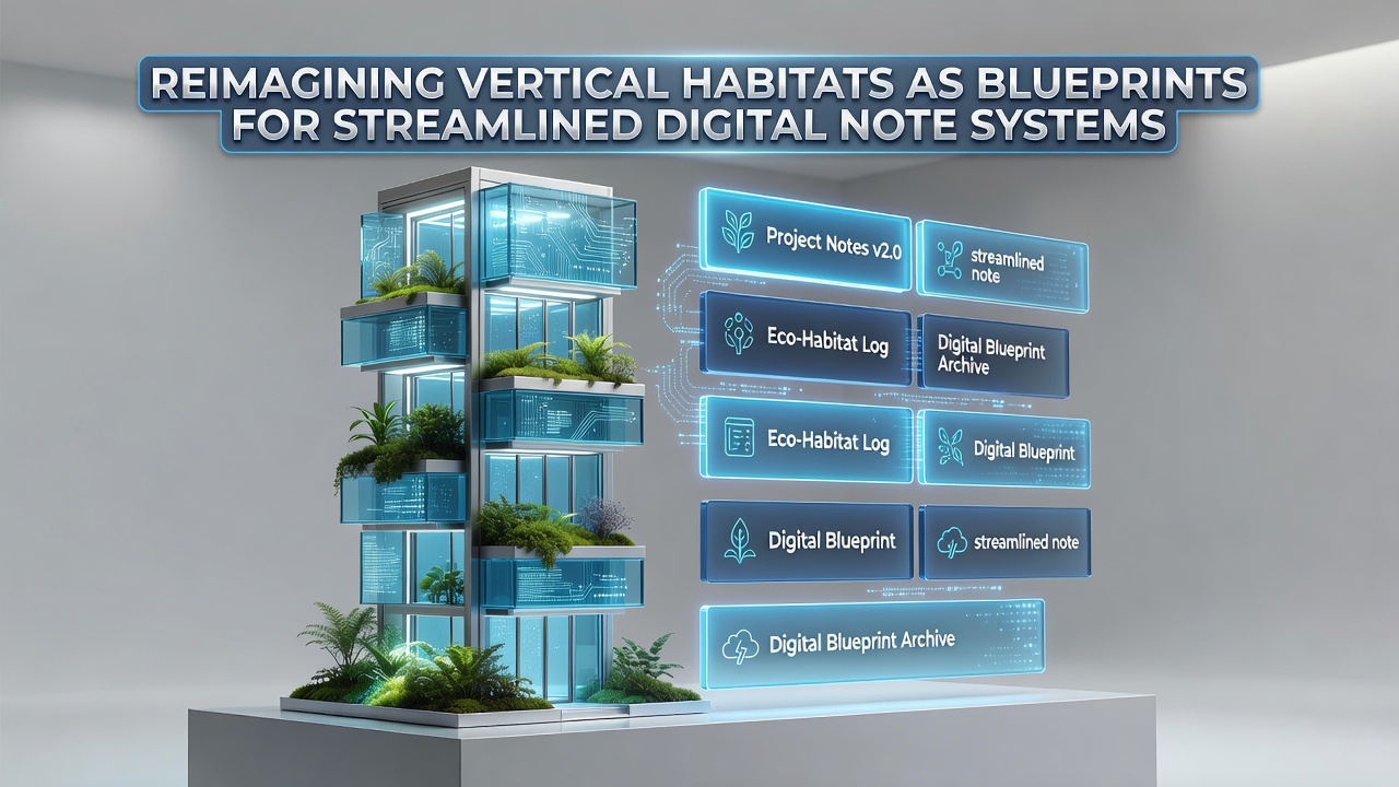 Reimagining Vertical Habitats as Blueprints for Streamlined Digital Note Systems